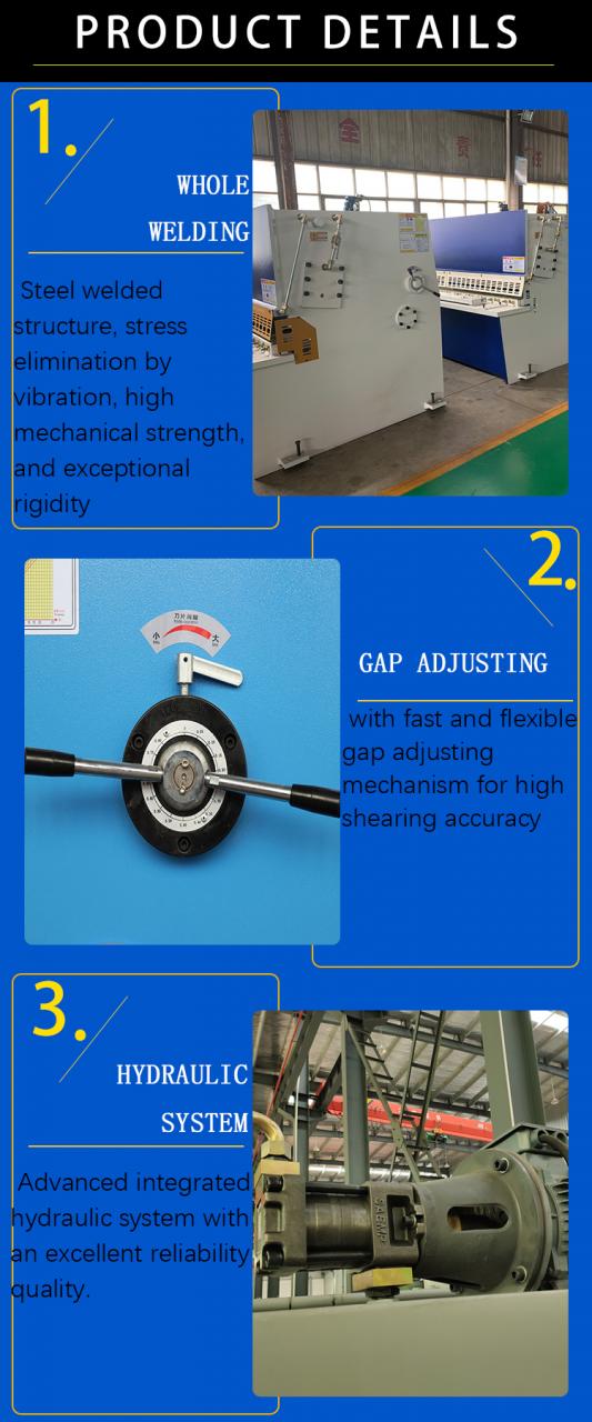 हाइड्रोलिक गिलोटिन कतरनी मशीन Qc12y 8 * 6000 मिमी गिलोटिन औद्योगिक शीट धातु एल्यूमीनियम स्टेनलेस स्टील काटना बाल काटना एम